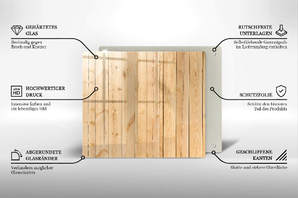 Sklenená doska na krájanie Jemné drevené dosky