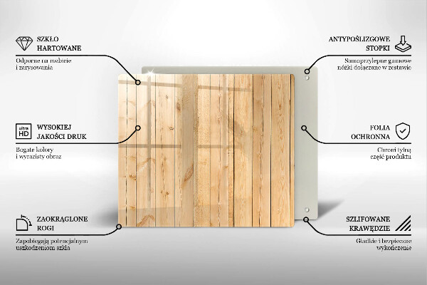 Sklenená doska na krájanie Jemné drevené dosky