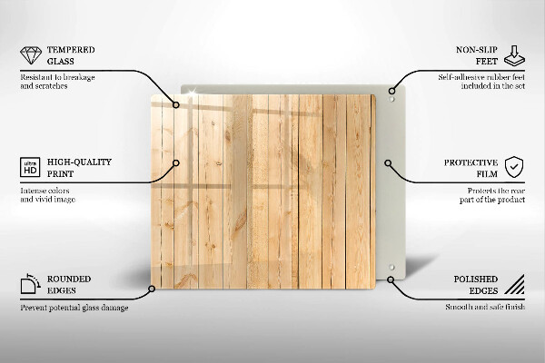 Sklenená doska na krájanie Jemné drevené dosky