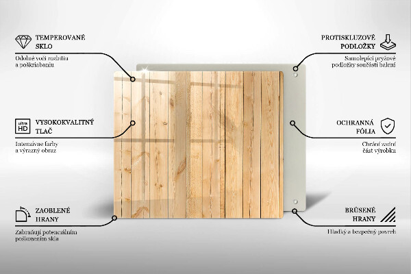 Sklenená doska na krájanie Jemné drevené dosky