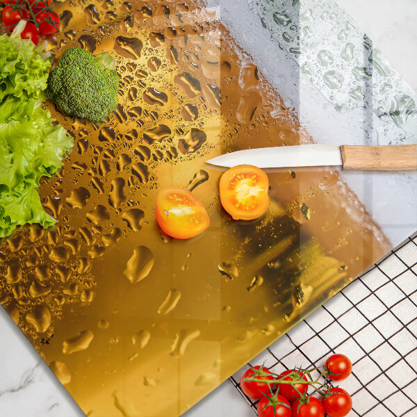 Sklenená doska na krájanie Mokrý pohár piva