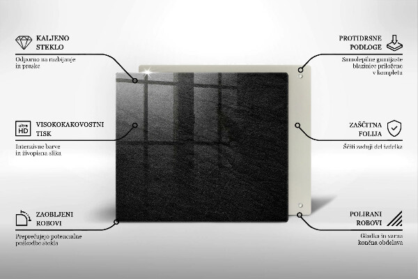 Sklenená doska na krájanie skalná textúra