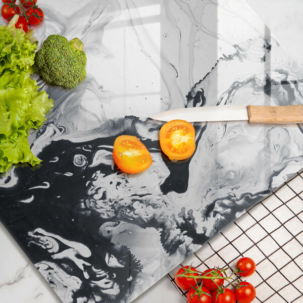 Sklenená doska na krájanie Atramentová abstrakcia
