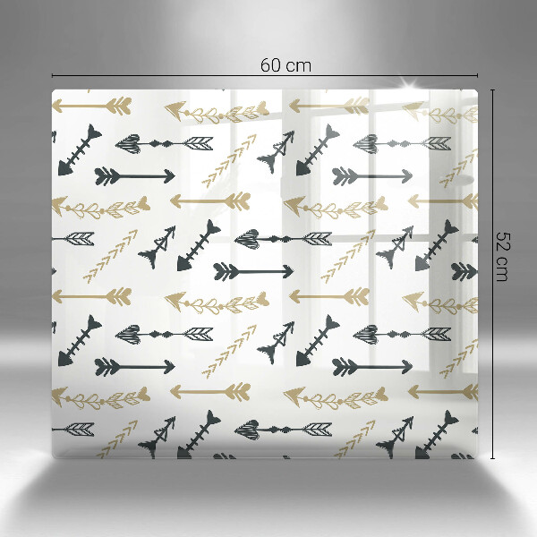 Sklenená doska na krájanie Vzor boho šípok