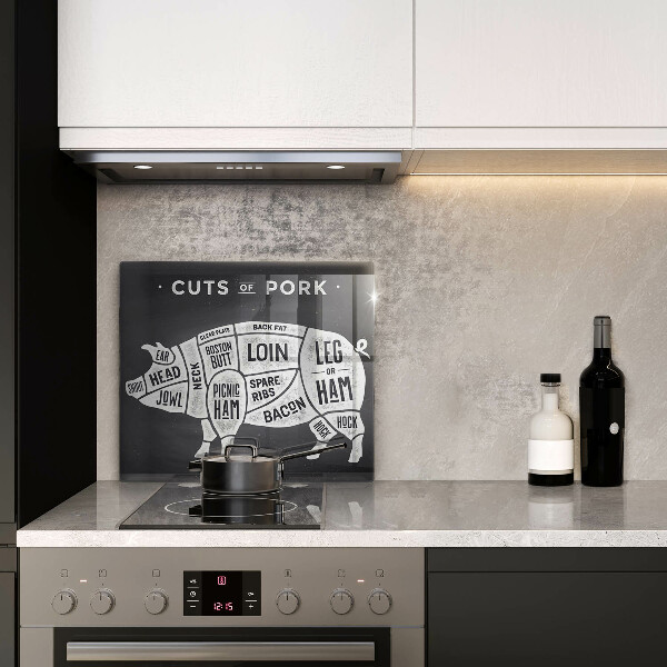 Sklenená doska na krájanie Bravčové mäso bravčové