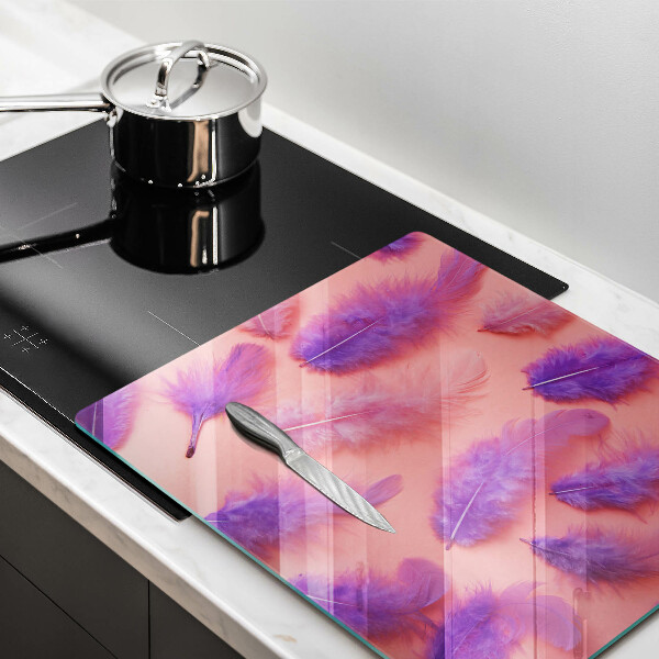 Sklenená doska na krájanie Nadýchané perie