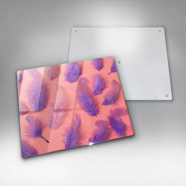 Sklenená doska na krájanie Nadýchané perie