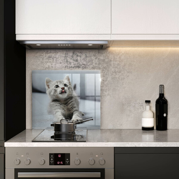 Sklenená doska na krájanie Malé roztomilé mačiatko