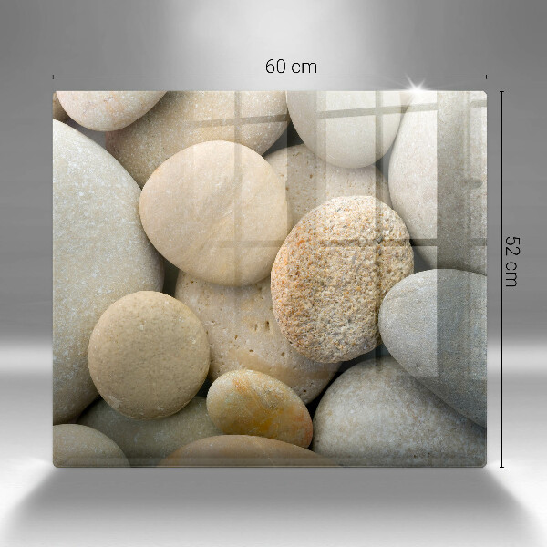 Sklenená doska na krájanie Vzor oválnych kamienkov