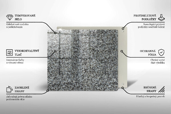 Sklenená doska na krájanie Textúra kameňa