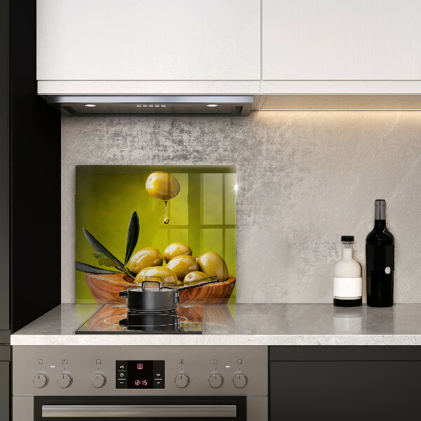 Sklenená doska na krájanie Chutné olivy