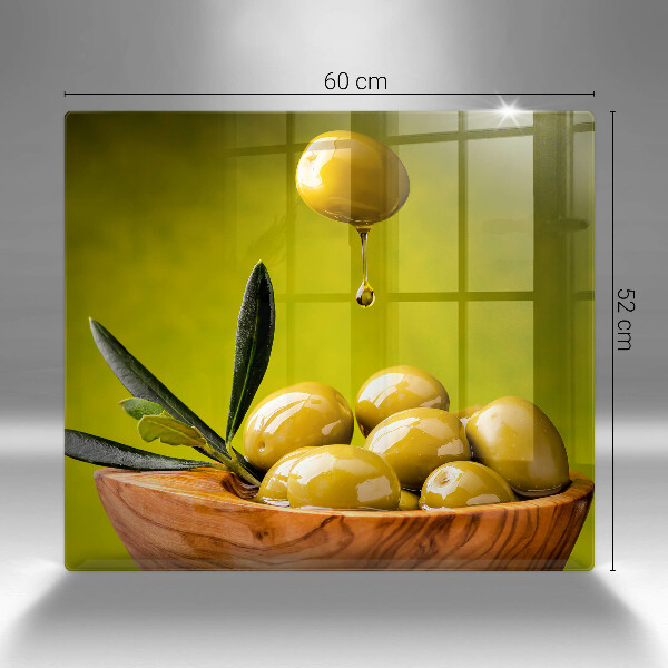 Sklenená doska na krájanie Chutné olivy