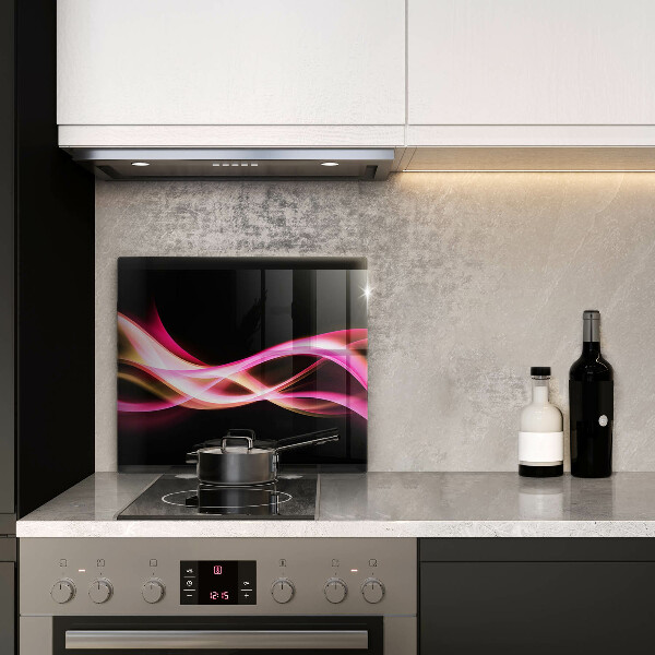 Sklenená doska na krájanie Abstraktný neónový dym