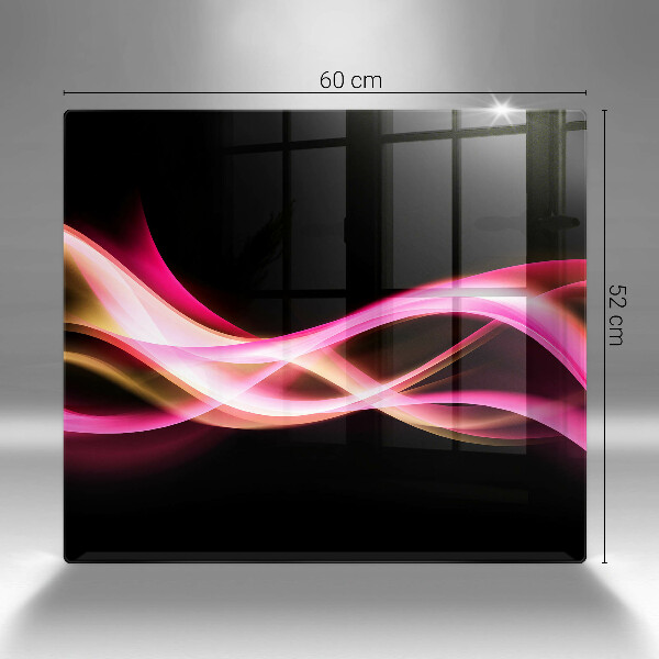 Sklenená doska na krájanie Abstraktný neónový dym