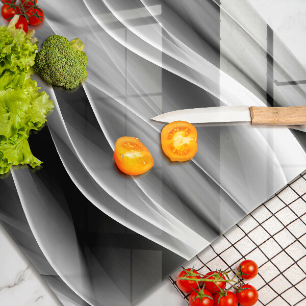 Sklenená doska na krájanie Abstraktné línie dymu