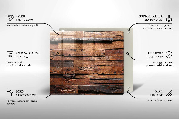 Sklenená doska na krájanie Dekoratívne drevené dosky