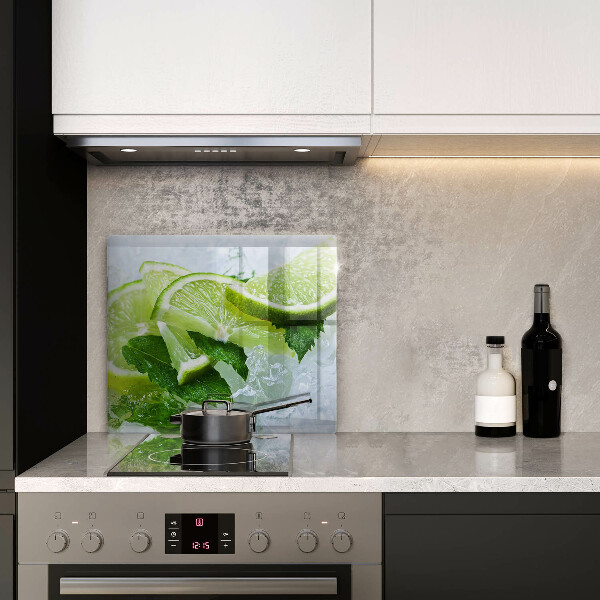 Sklenená doska na krájanie Limetková mäta a ľad