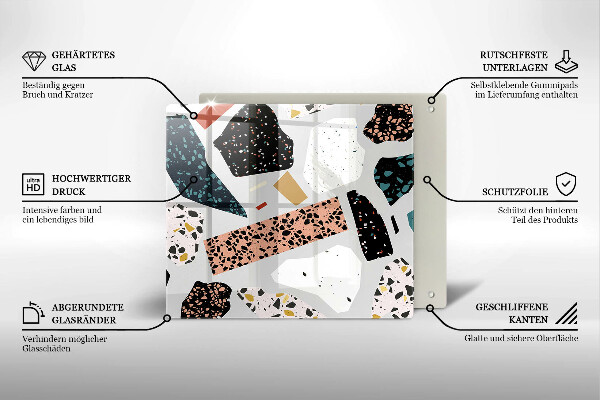 Sklenená doska na krájanie Kamenina