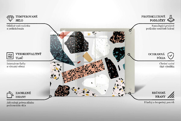 Sklenená doska na krájanie Kamenina