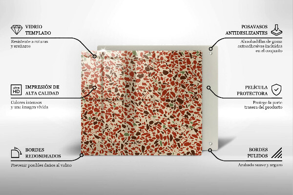 Sklenená doska na krájanie Jemná kamenina