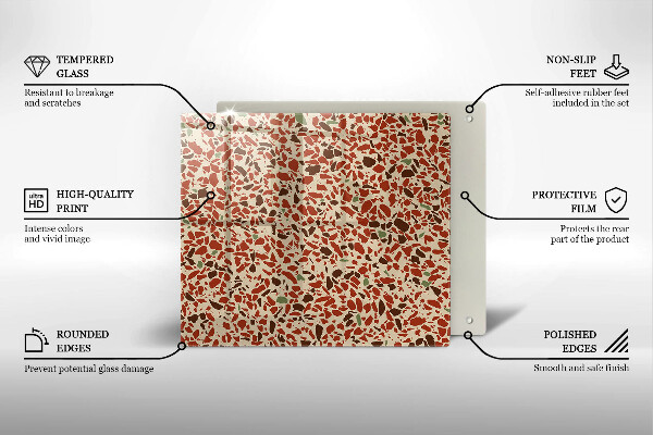 Sklenená doska na krájanie Jemná kamenina