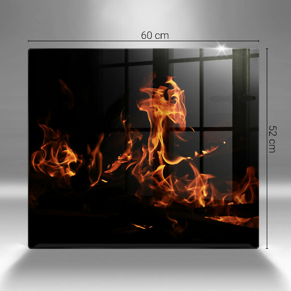 Sklenená doska na krájanie Zapáľ živý plameň