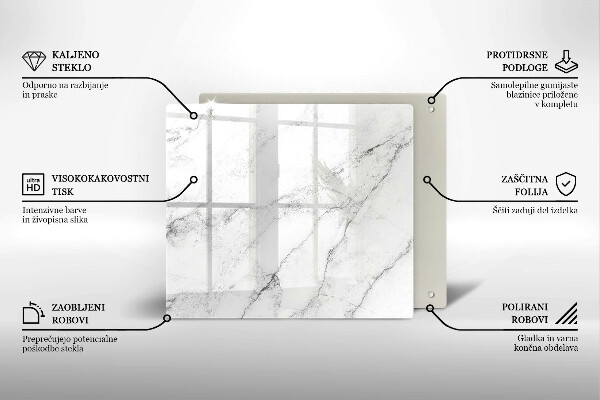 Sklenená doska na krájanie Elegantná textúra mramoru