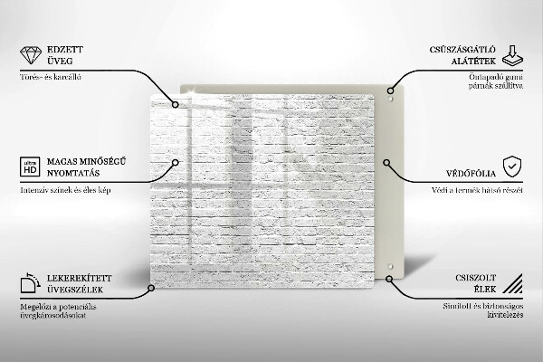 Sklenená doska na krájanie Murovaná stena