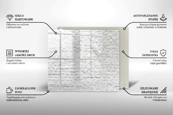 Sklenená doska na krájanie Murovaná stena