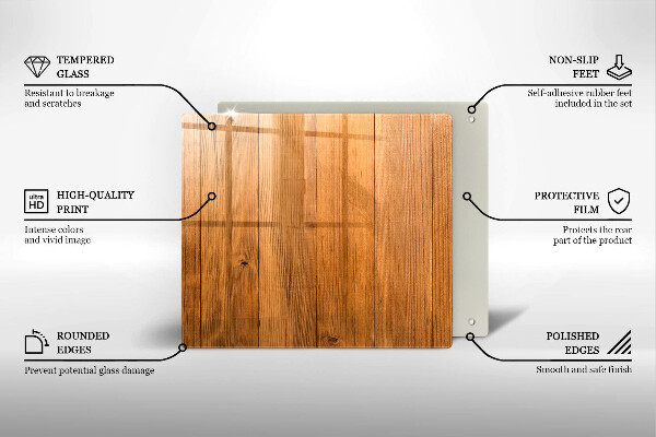 Sklenená doska na krájanie Drevené dosky