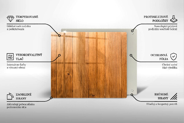 Sklenená doska na krájanie Drevené dosky