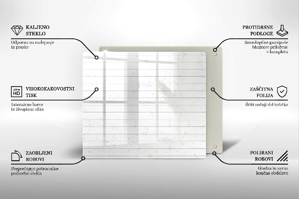 Sklenená doska na krájanie Moderné svetlé dosky