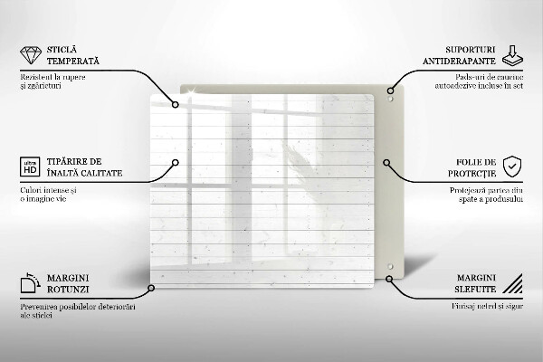 Sklenená doska na krájanie Moderné svetlé dosky