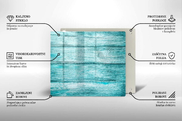 Sklenená doska na krájanie Vintage drevené dosky