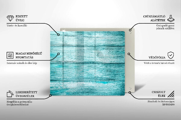 Sklenená doska na krájanie Vintage drevené dosky