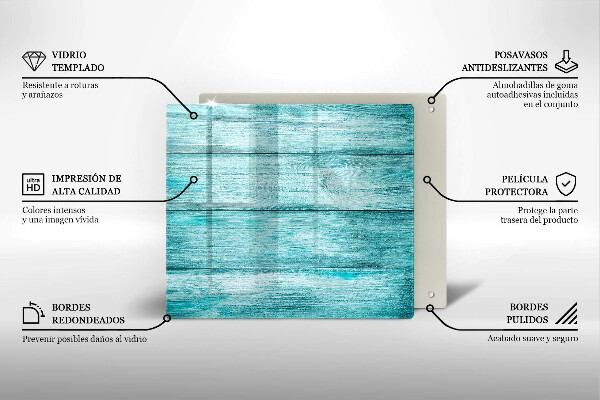 Sklenená doska na krájanie Vintage drevené dosky