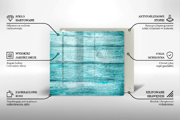 Sklenená doska na krájanie Vintage drevené dosky