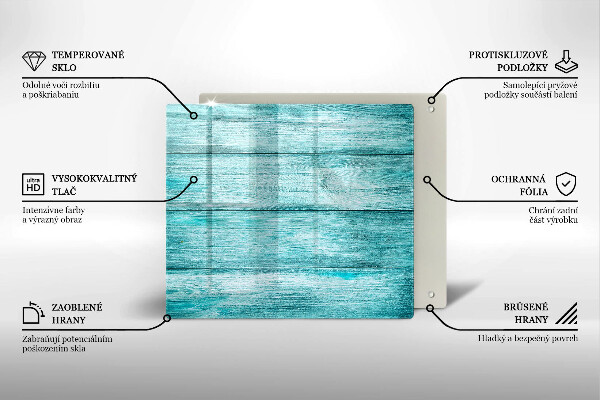 Sklenená doska na krájanie Vintage drevené dosky