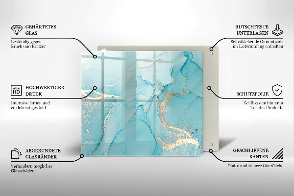 Sklenená doska na krájanie Kamenná abstrakcia