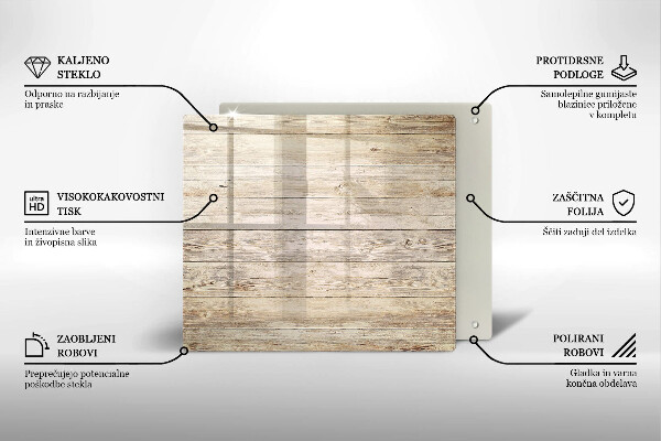 Sklenená doska na krájanie Drevené dosky
