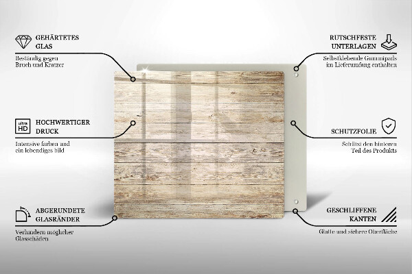 Sklenená doska na krájanie Drevené dosky