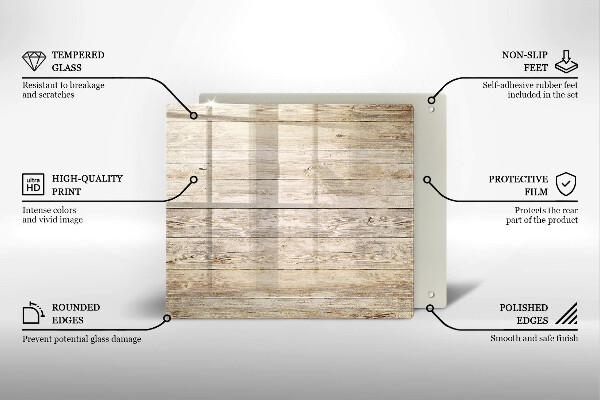 Sklenená doska na krájanie Drevené dosky
