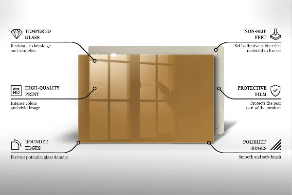 Kuchynská doska zo skla Farba béžová