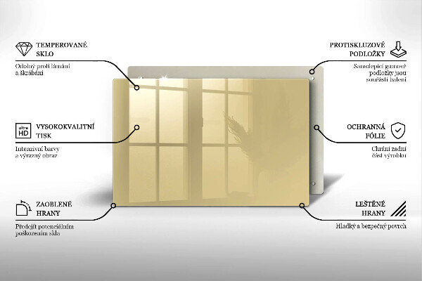 Kuchynská doska zo skla Farba béžová