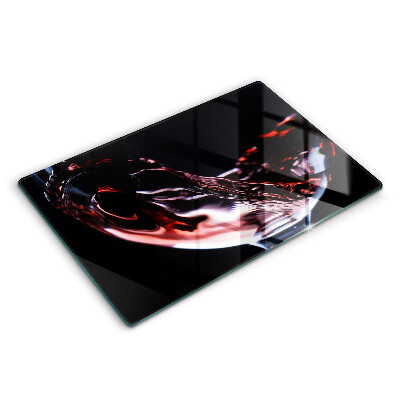 Kuchynská doska zo skla Pohárik červeného vína