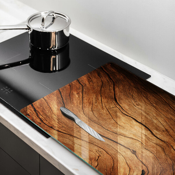 Kuchynská doska zo skla Textúra drevenej dosky