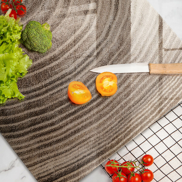 Kuchynská doska zo skla Drevené krúžky