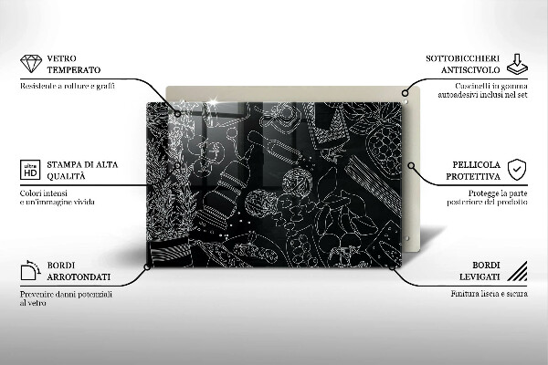 Kuchynská doska zo skla Kuchynské doplnky