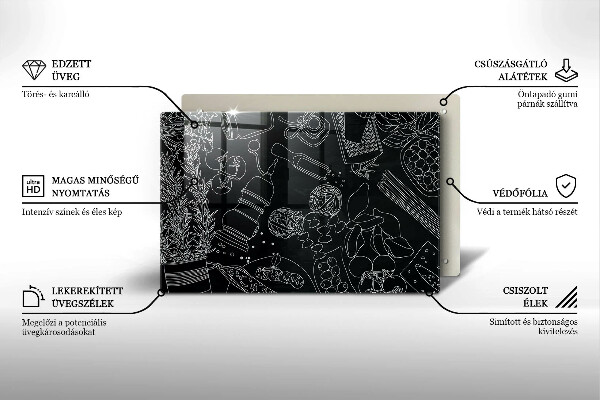 Kuchynská doska zo skla Kuchynské doplnky