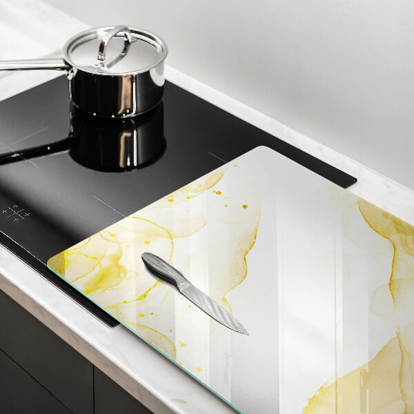 Kuchynská doska zo skla Zlatá abstrakcia